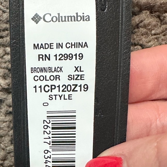 Columbia men’s belt reversible xl new with that’s size XL 42-44 black brown - Picture 3 of 4
